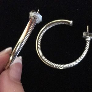 David Yurman hoop earrings